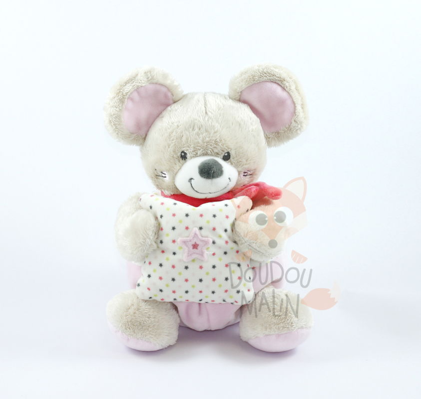  musical box mouse pink 25 cm 